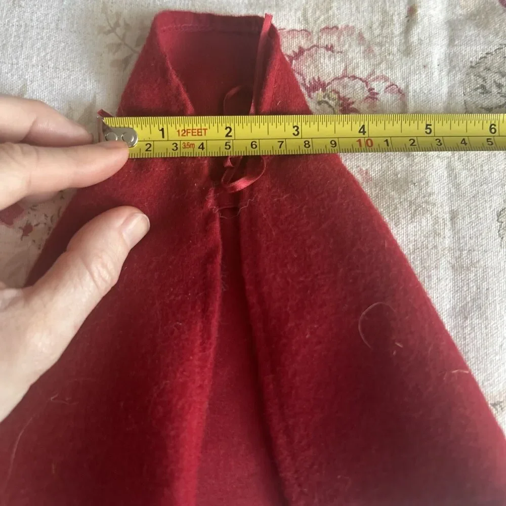 6 Inch Red Doll Cape For 7-10 Inch Dolls? Little Red Riding Hood